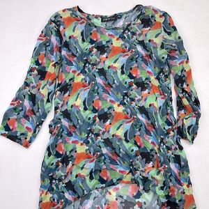 APNY MULTI COLOR BLOUSE HIGH LOW